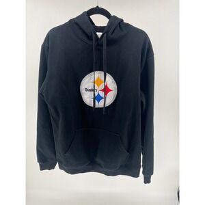 Pittsburgh Steelers Hoodie Mens Large NFL Pullover Sweatshirt Logo Embroidered